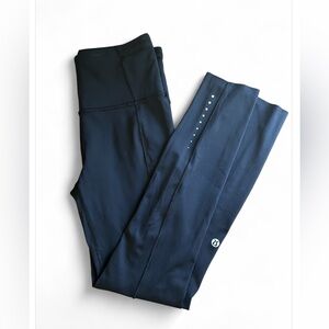 Lululemon Hit It Tights Women’s 4 Black Ankle Stretch Drawstring Pockets Yoga